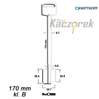 Zasuwowy 038 - Wittkopp 170 mm kl. B - klucz surowy